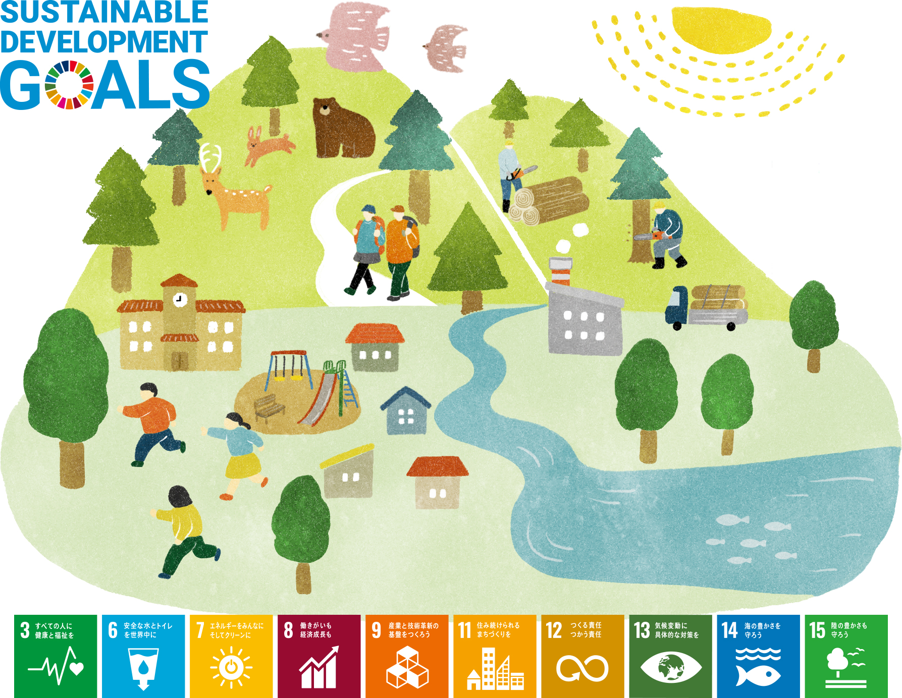 奈良の木を使うことでつながるSDGs