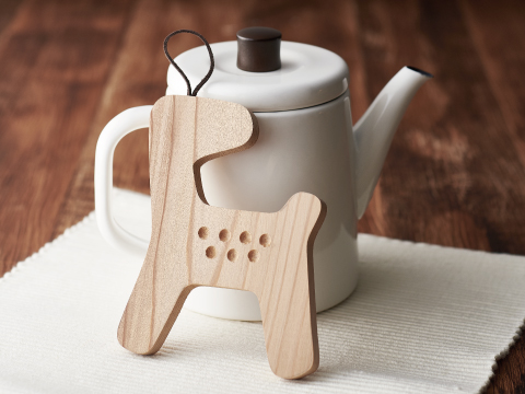 奈良の木 プロダクト 吉野杉 こげ鹿鍋敷き